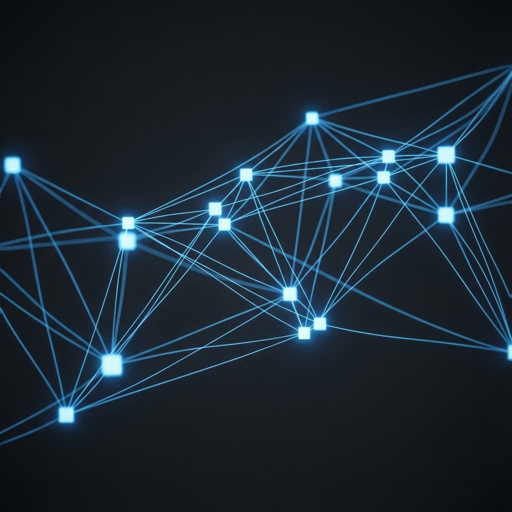Network diagram representing chatbot conversation routing